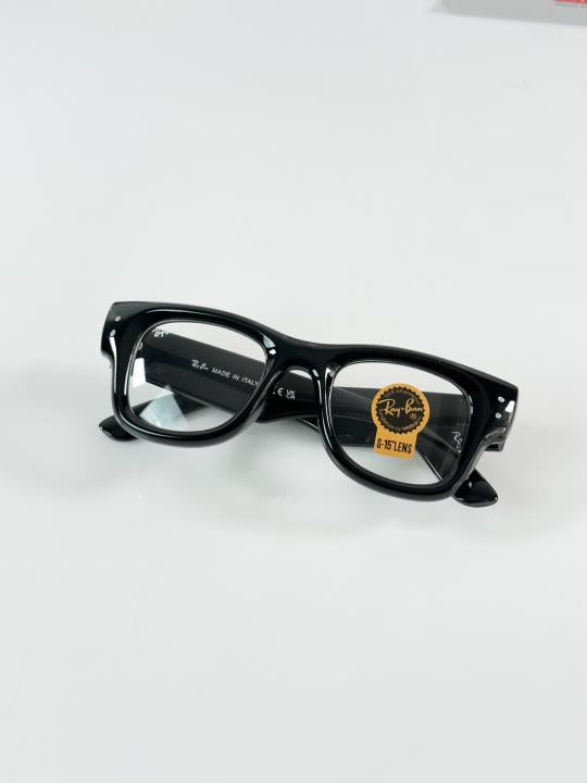 RAYBA_N CRYSTAL BLACK FRAME GLASS