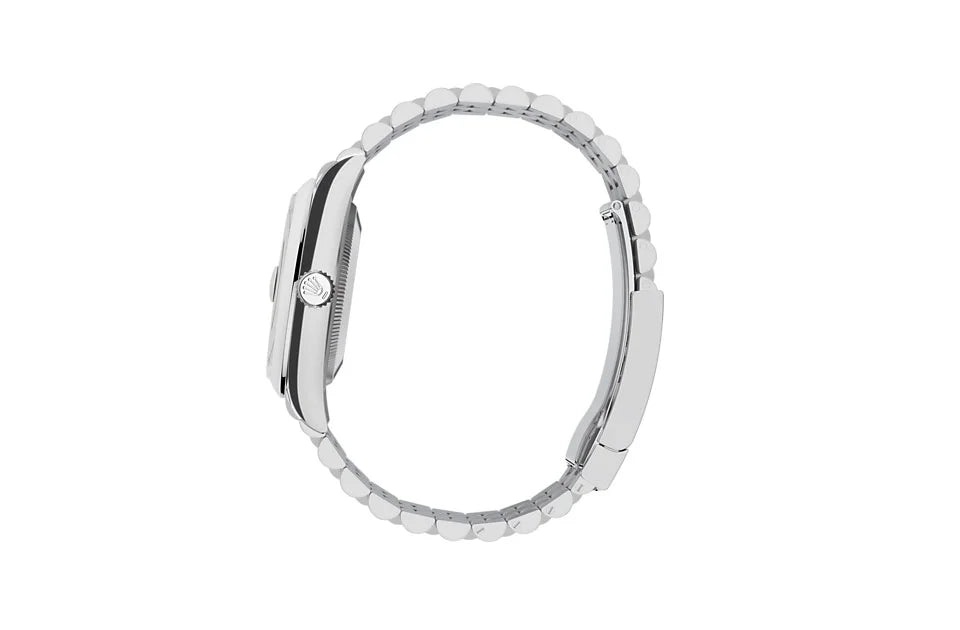 ROLE_X OYSTER PERPETUAL DAY DATE DIAMOND SILVER BLACK