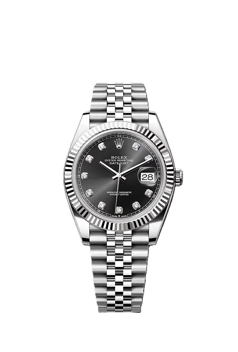 ROLE_X OYSTER PERPETUAL DAY DATE DIAMOND SILVER BLACK