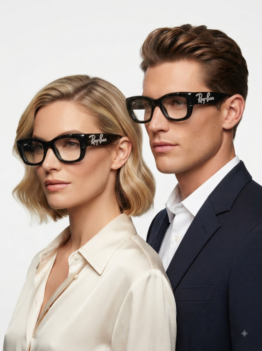RAYBA_N CRYSTAL BLACK FRAME GLASS