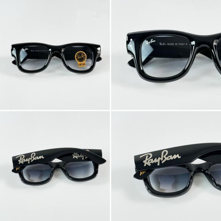 RAYBA_N CRYSTAL BLACK BLUE GLASS