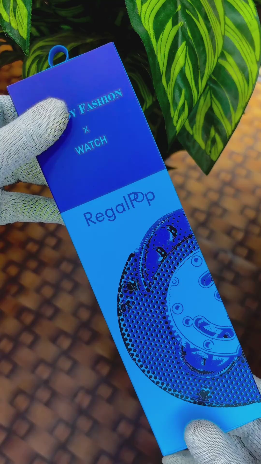 AP SWATC_H X ROYAL POP WITH BOX & SILICON STRAP  BLUE