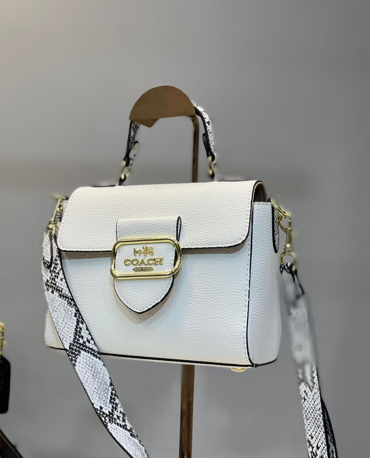 Coach Morgan top handle white