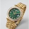 Role_x Oyster Perpetual Day Date Diamond Gold-Green
